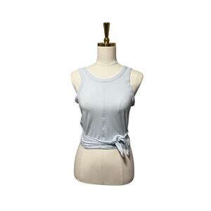 Lululemon It's a Tie Tank Top Light Blue Wrap Open Back Size 6/8 (Est.)